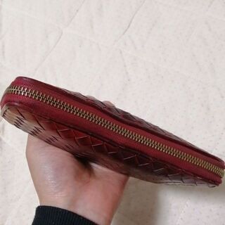 ミズノ製のグラブ革長財布