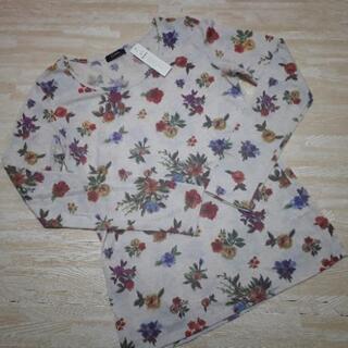 花柄長袖Tシャツ ディスコート Mサイズ