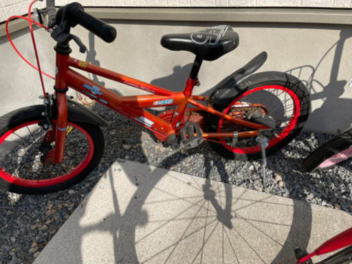 自転車 16インチ カーズ3 ライトニングマックイーン 赤