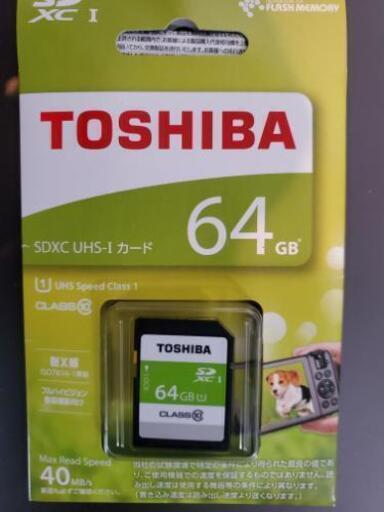 東芝　TOSHIBA　メモリーカード　SDカード　64GB