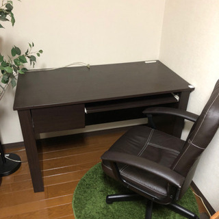 【受け渡し予定者決定】パソコンデスク　デスクチェア　セット