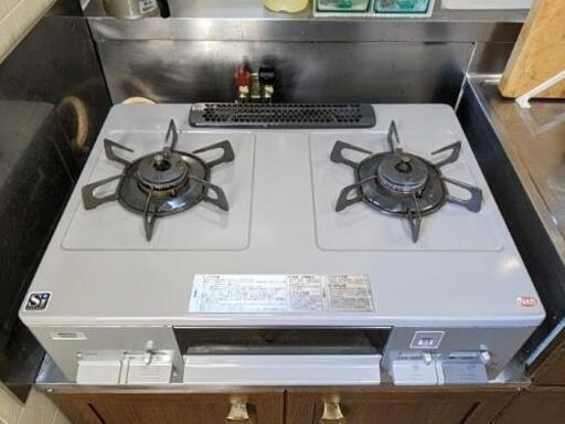 ノーリツ テーブルコンロ ライトグレーホーロートップ 水あり片面焼グリル 都市ガス12A・13A用 右強火 シルバー（現金手渡し）