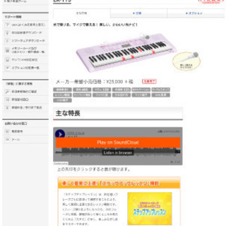 CASIOのLK-115  キーボード