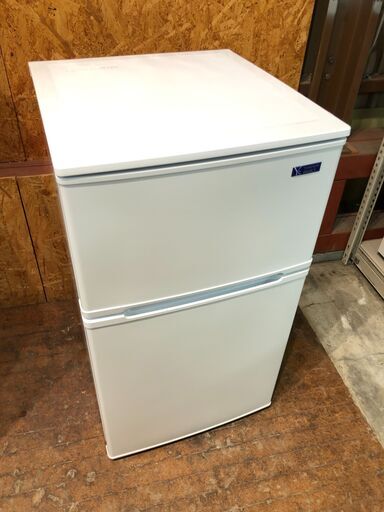 【動作保証60日付】YAMADA SELECT 2019年 YRZ-C09G1 90L 2ドア 冷凍冷蔵庫【管理KRR265】