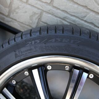 お買得！夏用タイヤ＆アルミホイール４本セット215/45/R17（タイヤ：ミシュラン・ホイール：Stich)