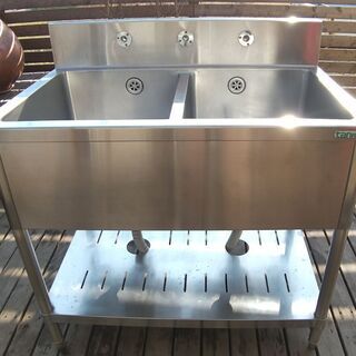 業務用 2槽シンク ステンレス 流し台 