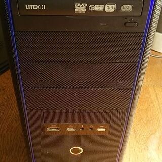 ミドルタワー CPU、マザーボード、メモリー、DVDドライブ !!