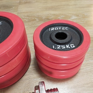 ダンベルセット (5kg * 4, 2.5kg *4, 1.25kg * 4)の画像