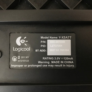 Logicool ワイヤレスキーボード Y-X5A77 Bluetoothの画像