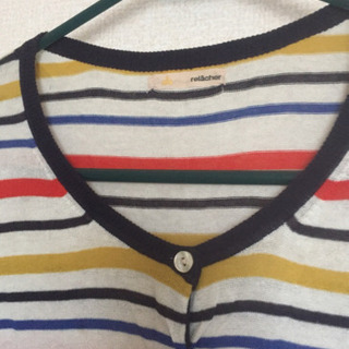 ルラシェ  マルチボーダー カーディガンの画像