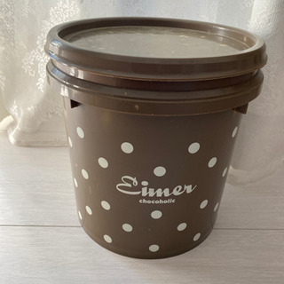 蓋つきバケツ　チョコホリック　スイマー