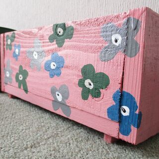 ⑥　リメイク缶　ウッドプランター　６個セット　錆び加工　多肉植物　観葉植物　寄せ植えの画像