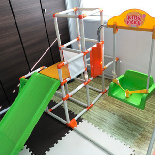 【お値下げ！】配送あり！室内ジャングルジム　滑り台　ブランコの画像