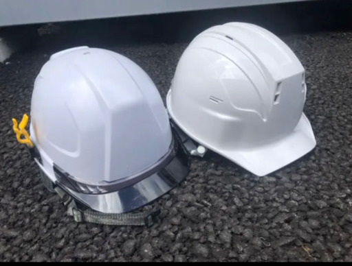 扇風機付きヘルメットと普通ヘルメット　美品