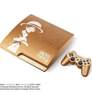 新品 PS3 本体 プレイステーション3 ワンピース 海賊無双 GOLD EDITION ソフト無しの画像