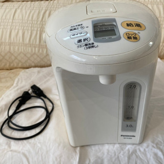 Panasonic ポット　ホワイト　NC-EJ302 　取りに来てくださる方限定。の画像