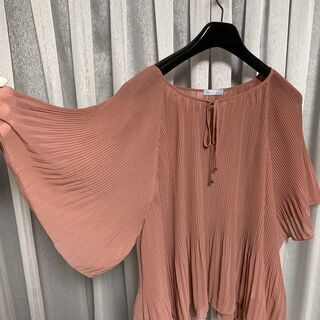 ☆★ 送料無料 美品　着用1回　FREE'S SHOP フリーズショップ ブラウス ピンク系 Mサイズ ☆★の画像