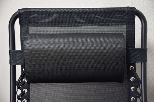 折りたたみ椅子　ゼログラビティ　ブラック