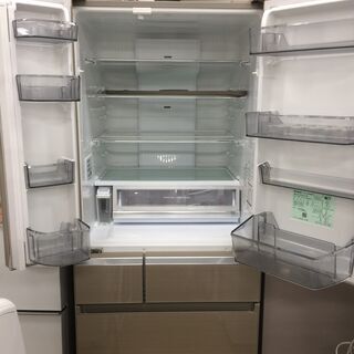 愛知岐阜/送料無料★パナソニック551L冷蔵庫　NR-F552XPV-N　17年 J505 ☆6ヶ月保証付き☆ パナソニック Panasonic 冷凍冷蔵庫 NR