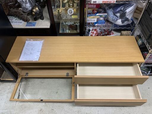 無印良品 木製 AVラック オーク材 幅150cm テレビ台 テレビボード AVボード 無印 南12条店