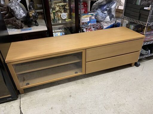 無印良品 木製 AVラック オーク材 幅150cm テレビ台 テレビボード AVボード 無印 南12条店