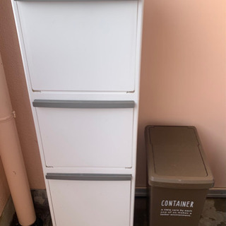 写真のゴミ箱2つ