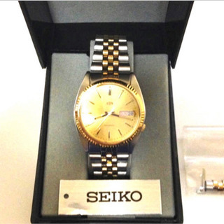 【希少品】SEIKO5（機械式）自動巻 （ゴールド・シルバー）入...