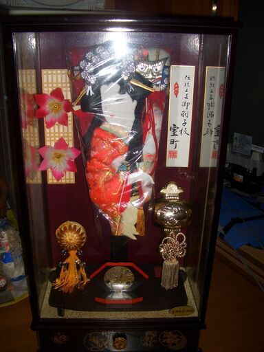 羽子板飾り（ガラスケース入り）※オルゴール付き