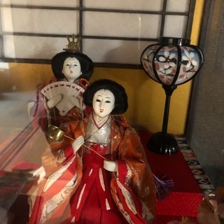 コンパクトな雛飾り　おひなさまの画像