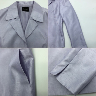 ■セットアップスーツ■ジャケット＆ワンピース■９AR■薄いラベンダー色の画像