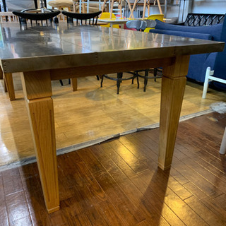 アイスブルー　コンランショップ オーク無垢材テーブル アイスブルー コンランショップ オーク無垢材テーブル BUILD YOUR OWN