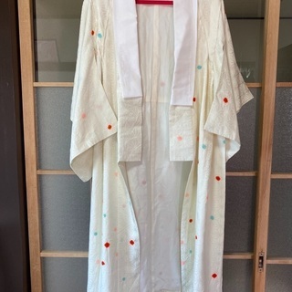 長襦袢 カラフルドット 半衿つき