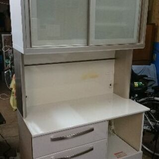 キッチンボード 収納抜群!! コンセント3個　ブルモーション　USED品　綾野製作所 食器棚