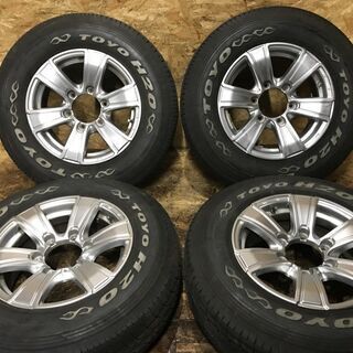 【TOYO H20 195/80R15 107/105L LT】夏タイヤ【SR628 社外 15インチ 6.5J6HPCD139.7+30】ホワイトレター ハイエース等　(MTM13) クレジットカード QR決済可能