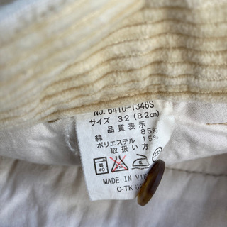 コーデュロイ　メンズウエスト82の画像