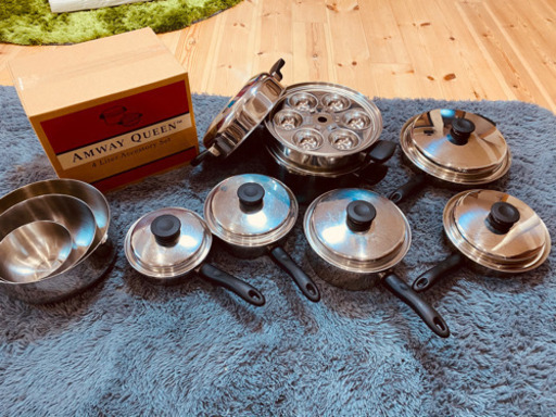 【超美品】一度のみ使用（未使用のもの多数）アムウェイ　鍋 セット　24ピース