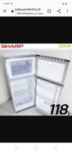 冷蔵庫　SHARP SJ-H12W