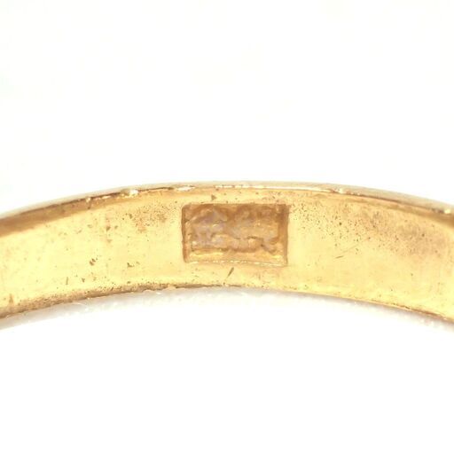 E428 K24 純金 ゴールド 指輪 リング シンプル 甲丸 15.5号 2.8g