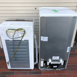 美品■家電2点セット 2020年製 洗濯機 冷蔵庫 動作確認済み ホワイト  の画像