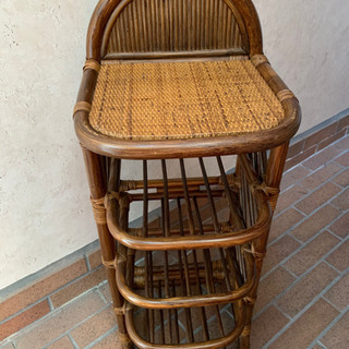 籐製スリッパ棚