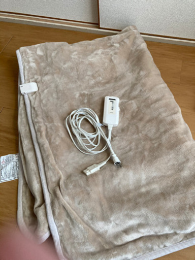 2/27（土）朝まで【美品】コイズミ製電気毛布　水洗い可　フランネル調　188×130cm