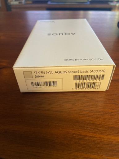 新品未使用　AQUOS sense4 basic  本体