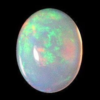 ≪地球からの限定品　1点もの≫天然エチオピアオパール（opal）ルース裸石 6x8mm