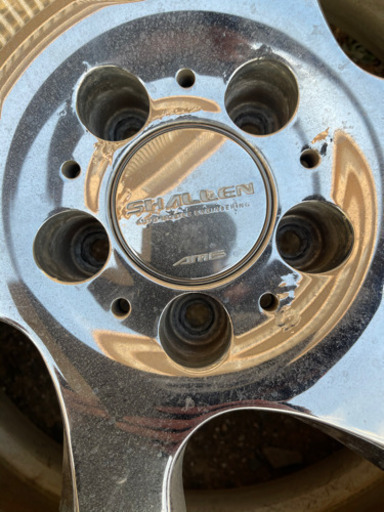 AME シャレン ヴィンミューレ 19インチ8J+45 114.3 215/35ZR19タイヤ付！ バリ溝 ミニバンに！廃盤 レア SHALLEN セレナ ヴォクシー ノア