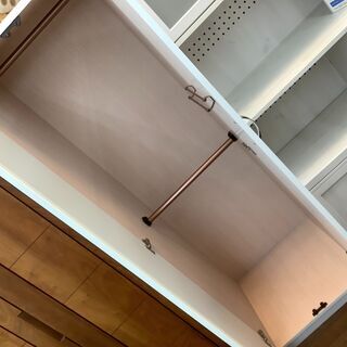 三友ファニチャー　ワードローブ　ホワイトの画像