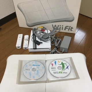①wii 本体、②wii fit plus、③バランスボードの画像