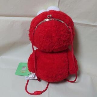 ✨未使用品✨　セサミストリート　エルモ　ぬいぐるみ がま口 ポーチの画像
