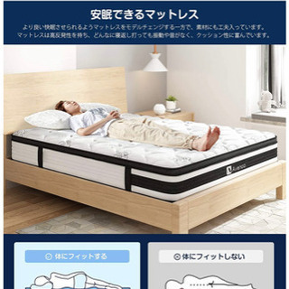 新品同様！ダブルベッドマットレスの画像