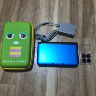 【値引き】ニンテンドー3DS LL ブルー×ブラック　ガチャピン...