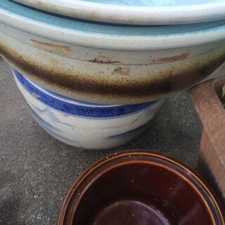 睡蓮鉢 久松壺 火鉢の画像